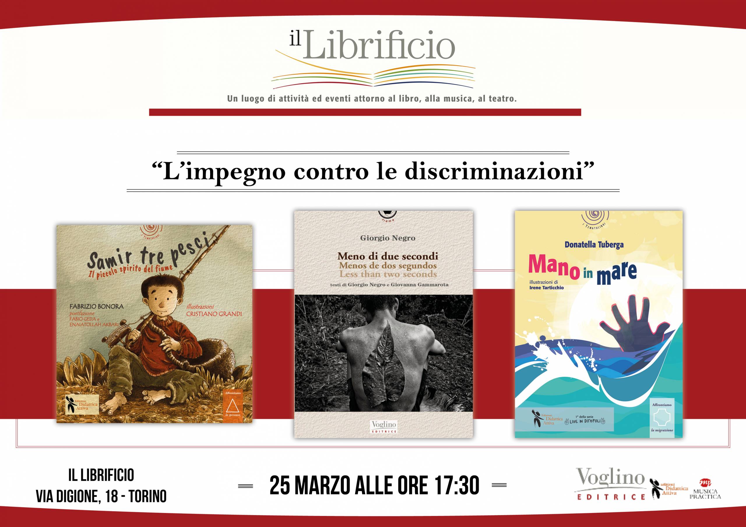 "L'impegno contro le discriminazioni" 25 marzo 2023 a Il LIbrificio